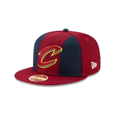 Red Cleveland Cavaliers Hat - New Era NBA Paneled Team Pick 9FIFTY Snapback Caps USA7206985